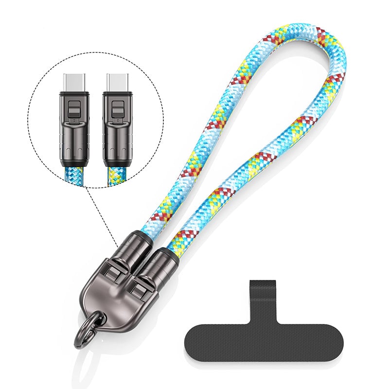 2-in-1 Fast Charging Data Cable ＆ Phone Lanyard