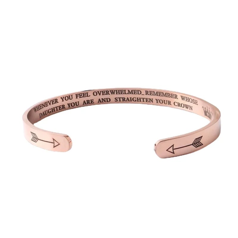 For Daughter - Whenever You Feel Overwhelmed...Crown Bracelet