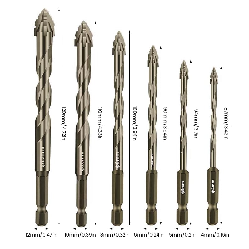 Four Blade Serrated Eccentric Drill