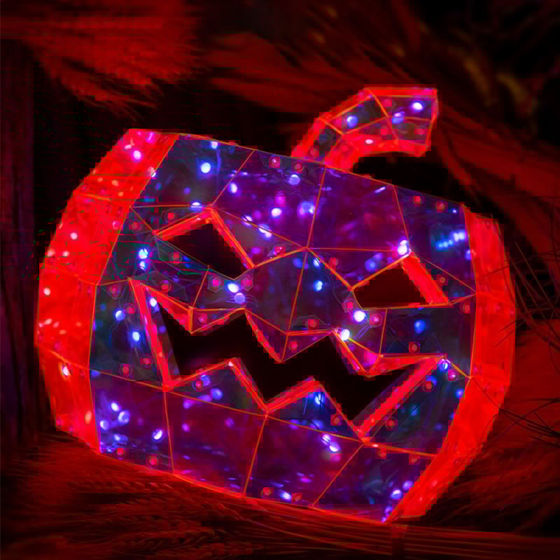 Halloween Prismatic Multicolor Jack-O'-Lantern LED Light