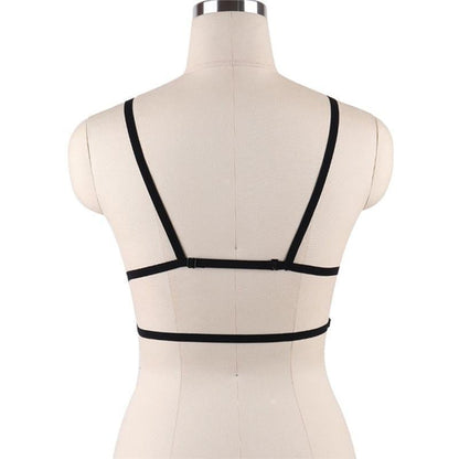 Women Sexy Five-Pointed Star Shape Elastic Cage Bra Cupless Bra Bustier