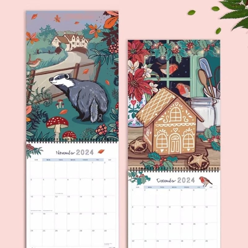 🗓️2024 Nature and Wildlife Art Wall Calendar🗓️