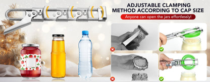 💥Adjustable Jar & Bottle Opener Multifunctional Stainless Steel Can Opener💥