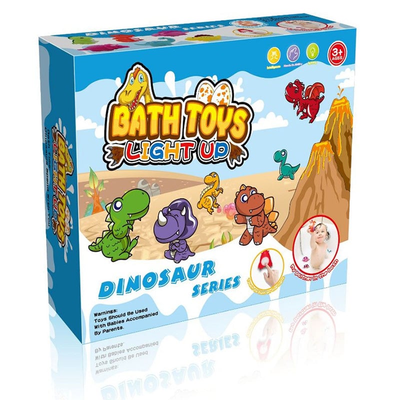 Sale- Glowing Dinosaur Shaped Bath Toy