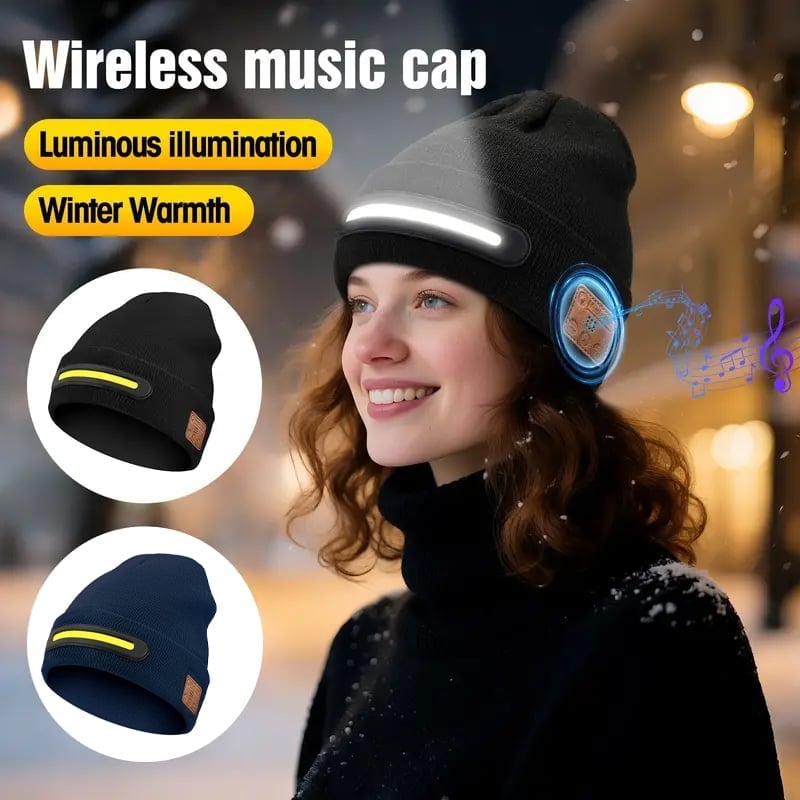 Smart Beanie with 3-Stage LED Lighting