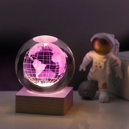 (✨hot sale✨)3D Galaxy Crystal Ball Nightlight Decorlamp