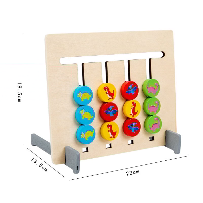 Wooden 2-Sided Sliding Logic Puzzle