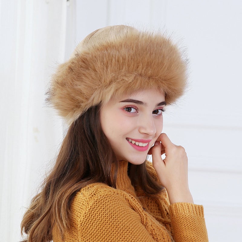 Faux Fur Suede Winter Cap