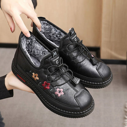 Women Soft Warm Loafers for Elderly