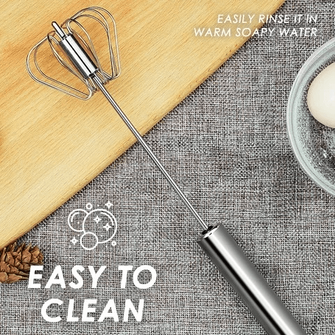 🥚Kitchen Semi-automatic Egg Beater Stainless Steel Easy Whisk