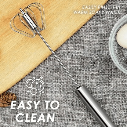🥚Kitchen Semi-automatic Egg Beater Stainless Steel Easy Whisk