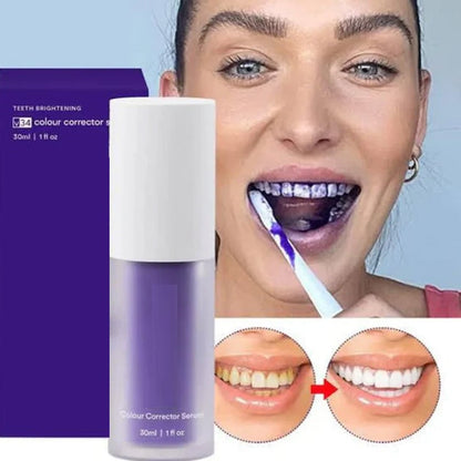 Purple Teeth Whitening Mousse Toothpaste