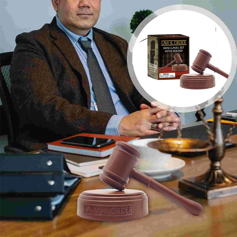 Law & Order: Mini Gavel Set with Sound