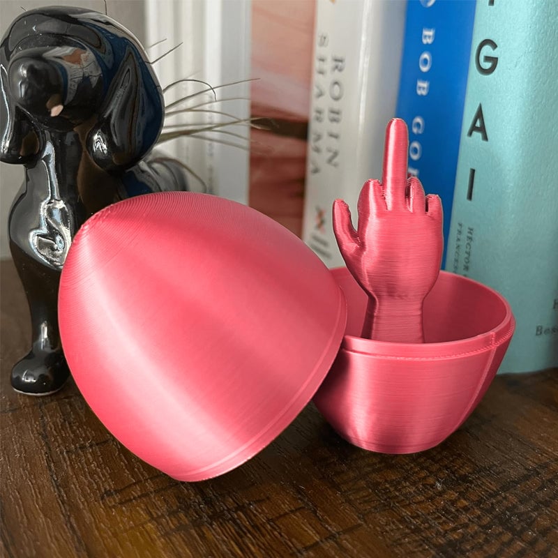 Easter Egg Surprise-Funny 3D Printed Middle Finger Egg