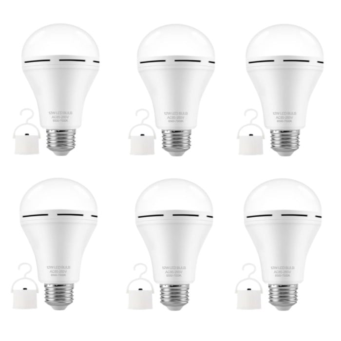 Emergency Rechargeable LED Light Bulbs 4pack