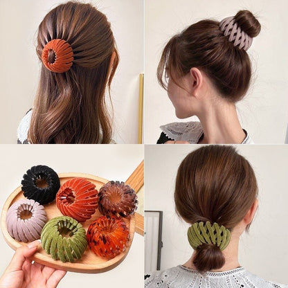 Lazy Bird's Nest Plate Hairpin