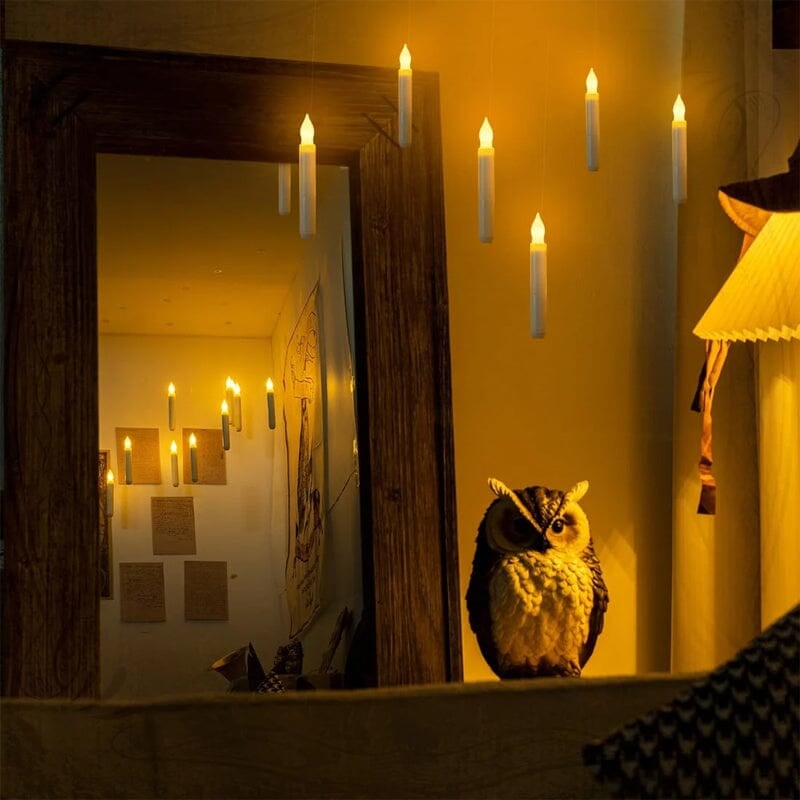 🪄🪄Fantasy Floating Candles with Wand Remote
