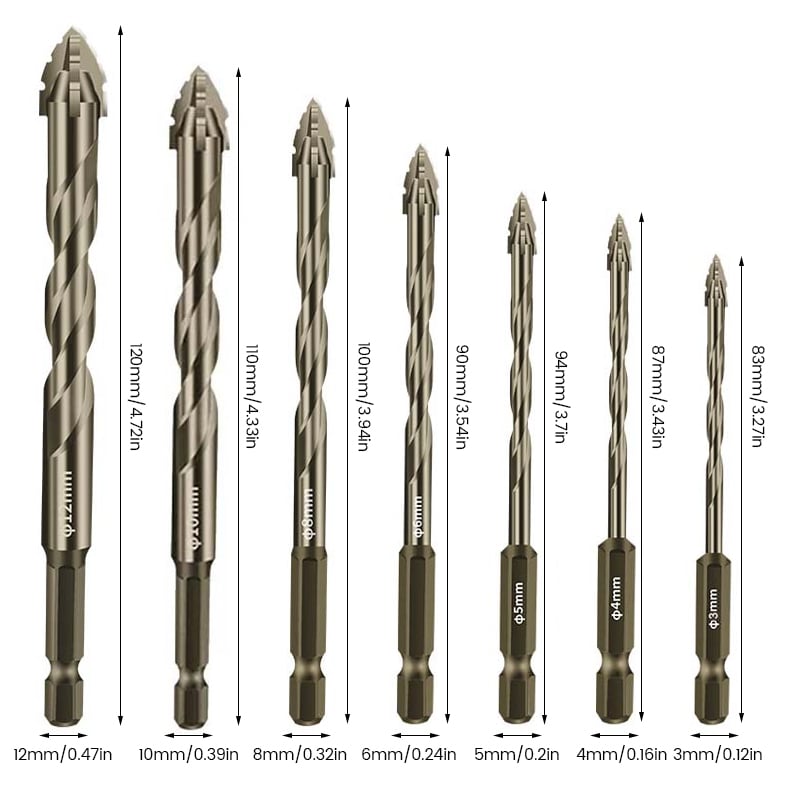 Four Blade Serrated Eccentric Drill