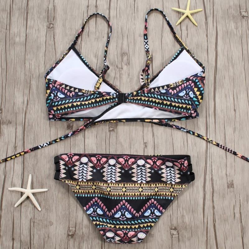 String Strappy Swim Wear Badeanzug