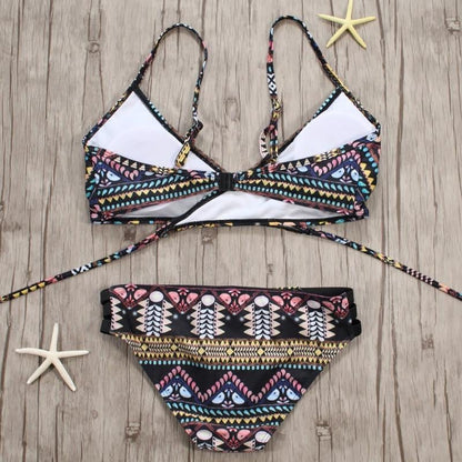 String Strappy Swim Wear Badeanzug