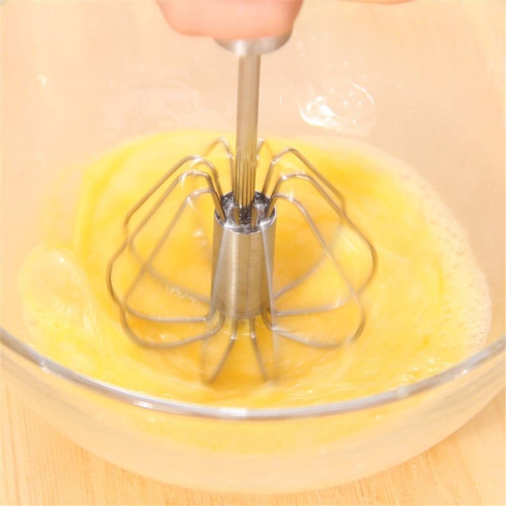 🥚Kitchen Semi-automatic Egg Beater Stainless Steel Easy Whisk