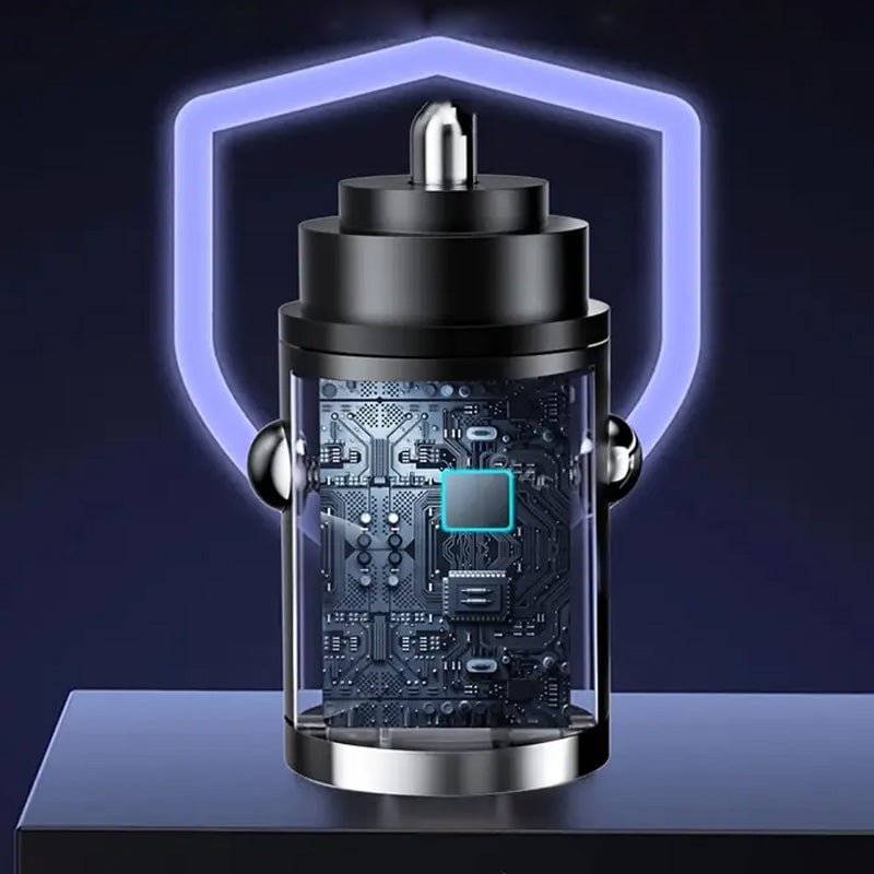 Cargador rápido invisible para coche con anilla metálica