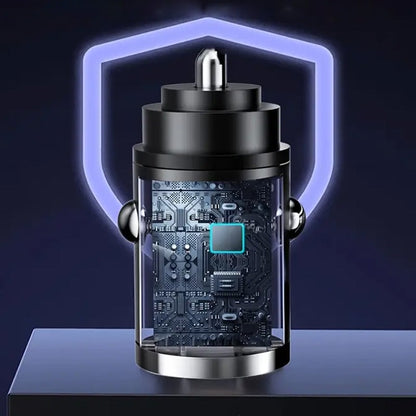 Metal Pull-Ring Invisible Fast Car Charger