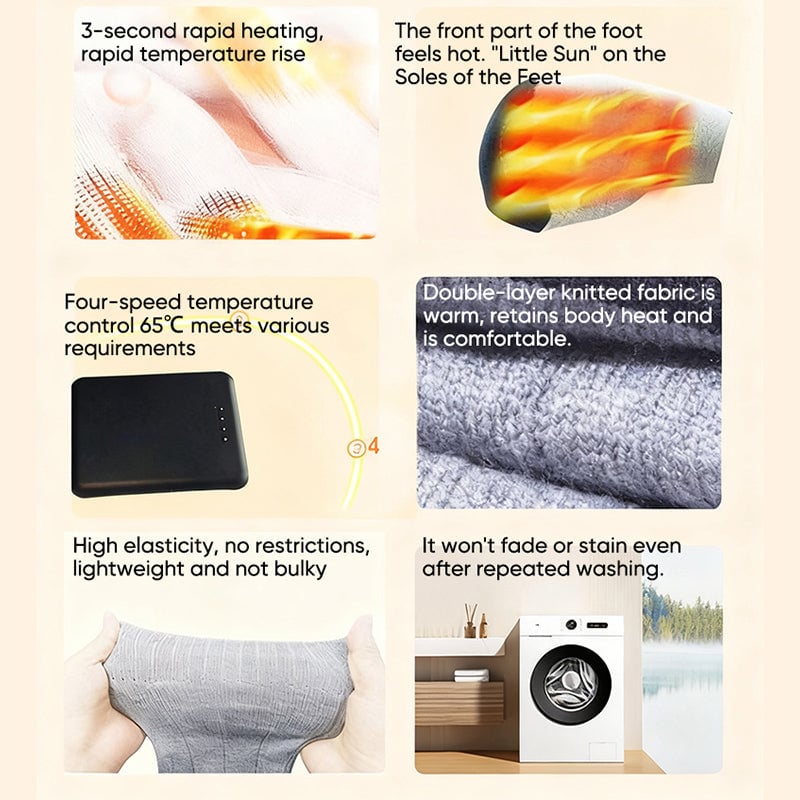 Sakerplus® Heated Electric Rechargeable Winter Socks
