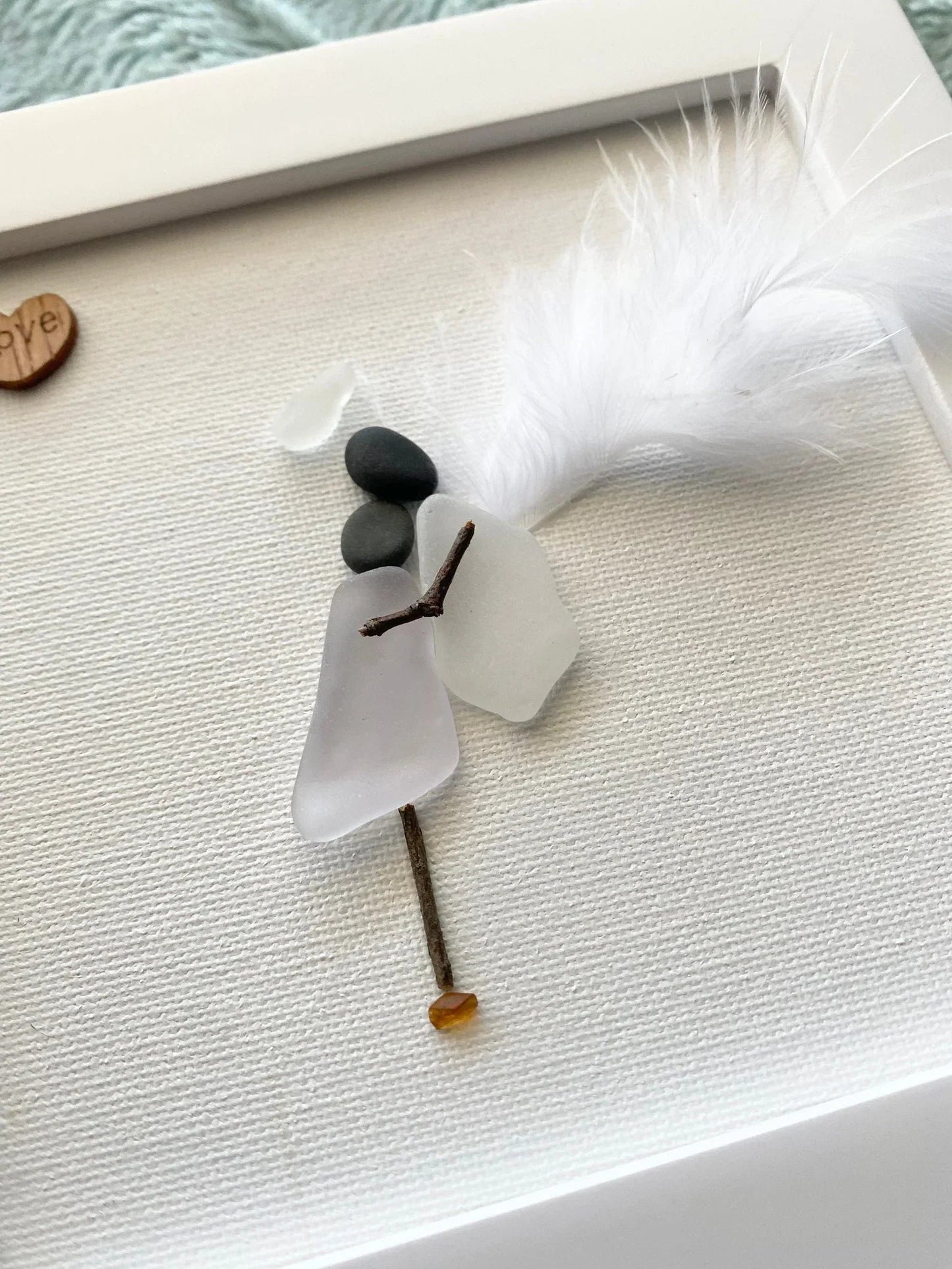 Memorial Gift Sorry for your loss Gift Sea Glass Art Sympathy Gift