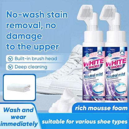 🤍Foam No-Rinse Cleaner — Instantly Brightens & Whitens Shoes