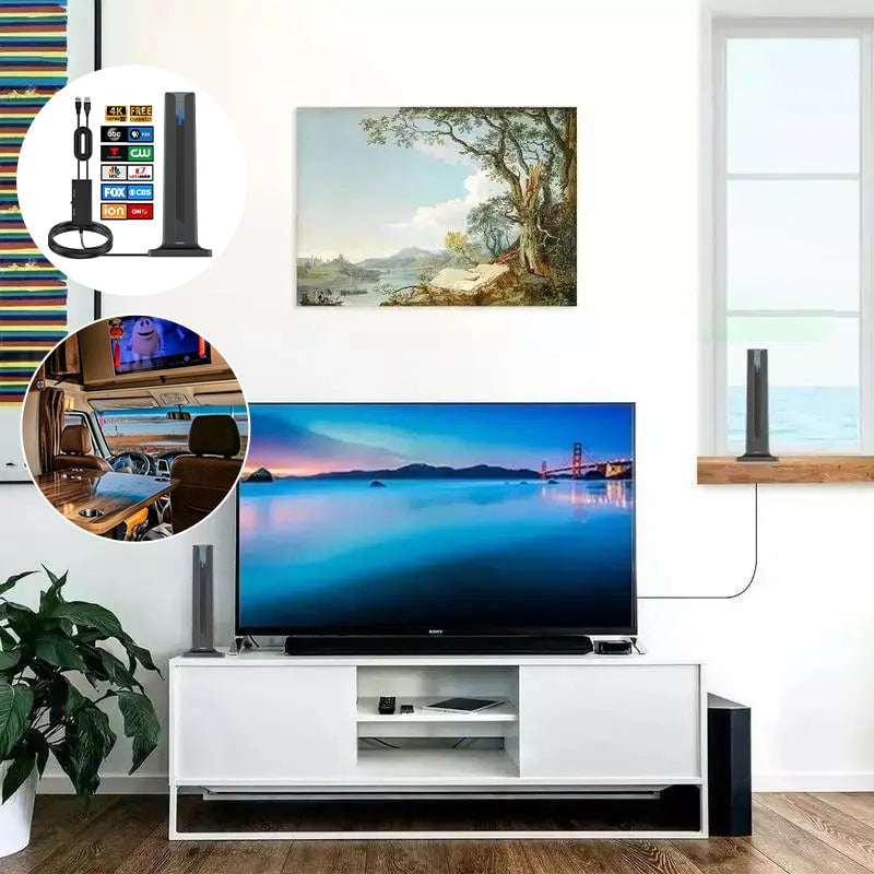 Indoor Digital HD Antena HDTV 1080P 4K Long Range