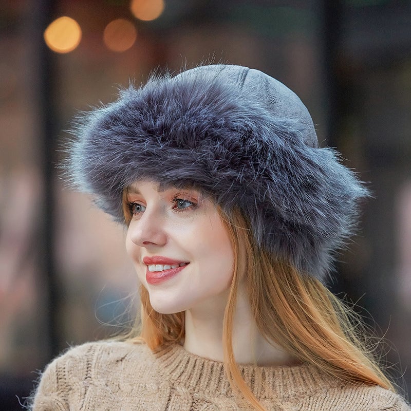 Faux Fur Suede Winter Cap